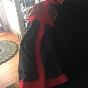 Dk gray & multi mini dress